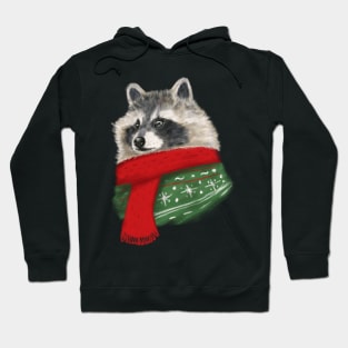 Winter Raccoon Hoodie